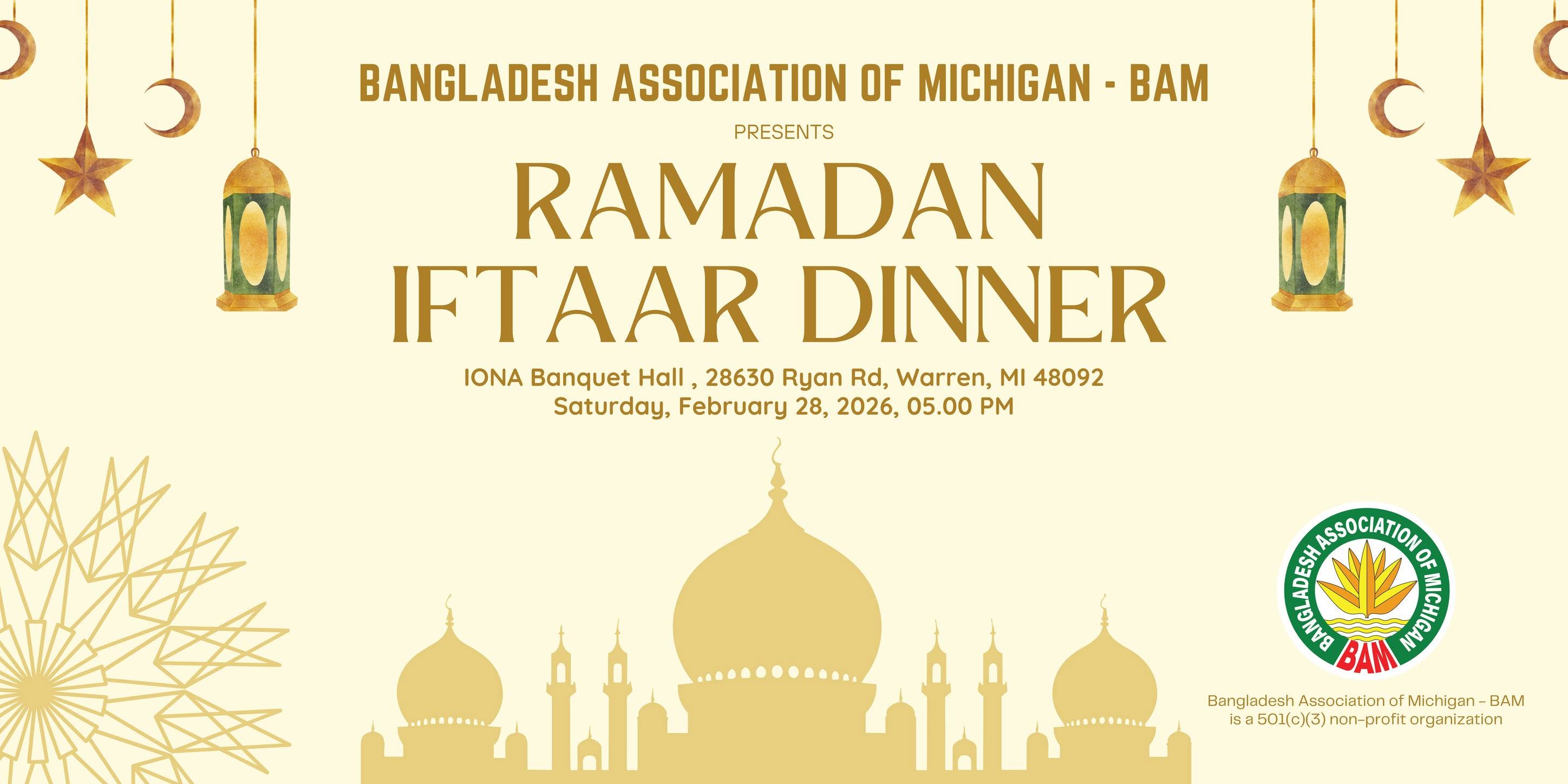  BAM Ramadan Ifter Dinner 2026